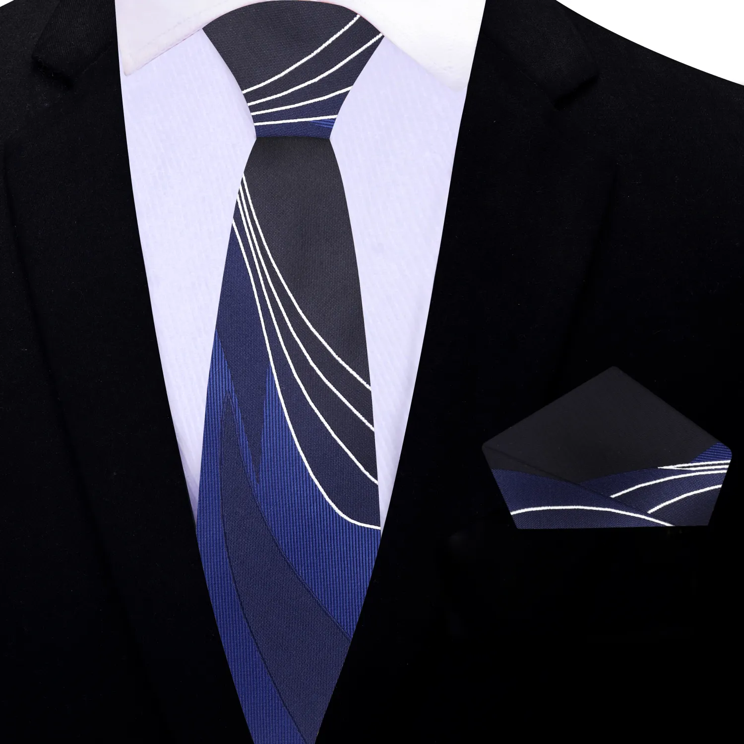 Blue Seam Route Necktie