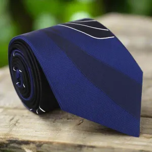 Blue Seam Route Necktie