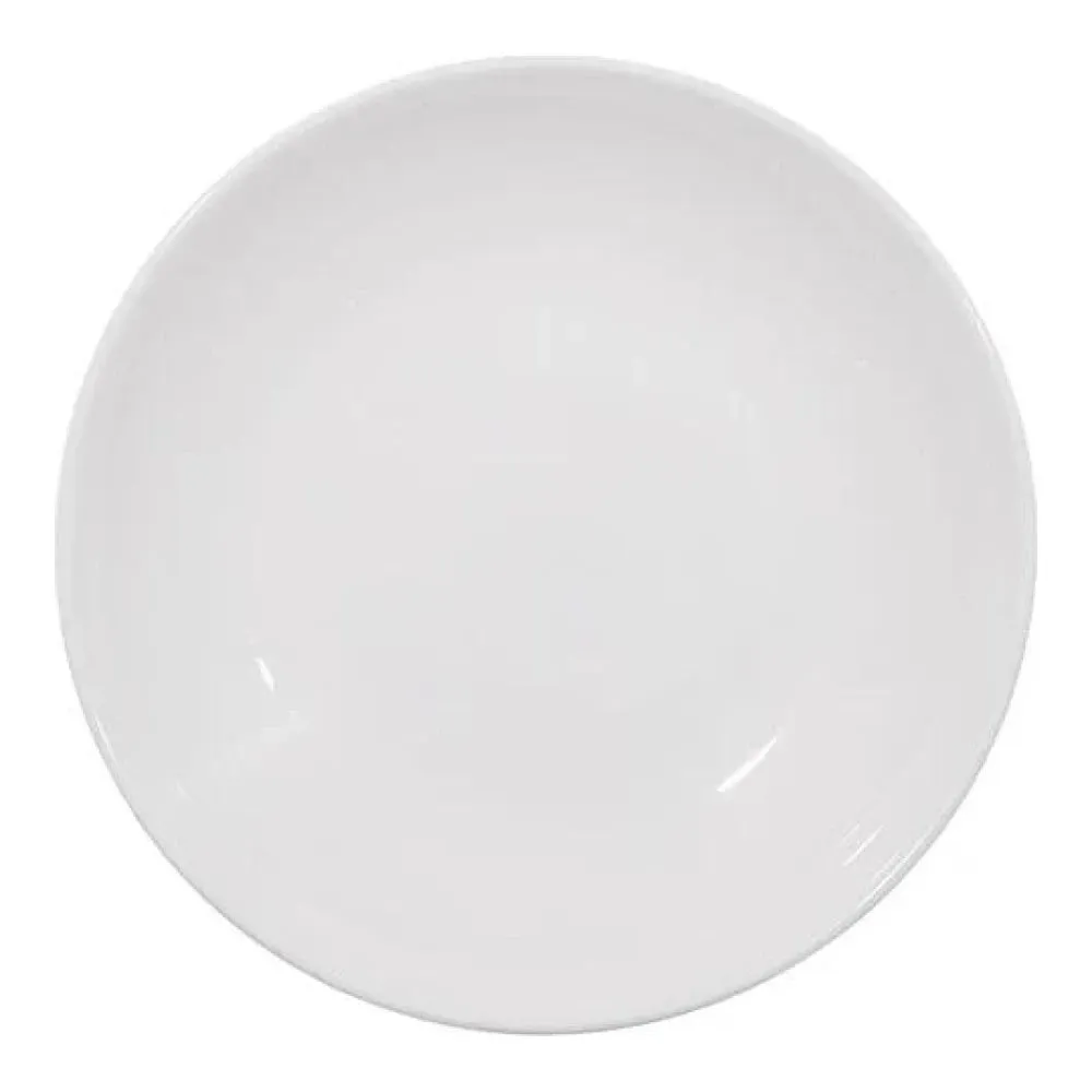 Furtino England Sphere 28cm (11'') White Porcelain Flat Plate, Pack of 6