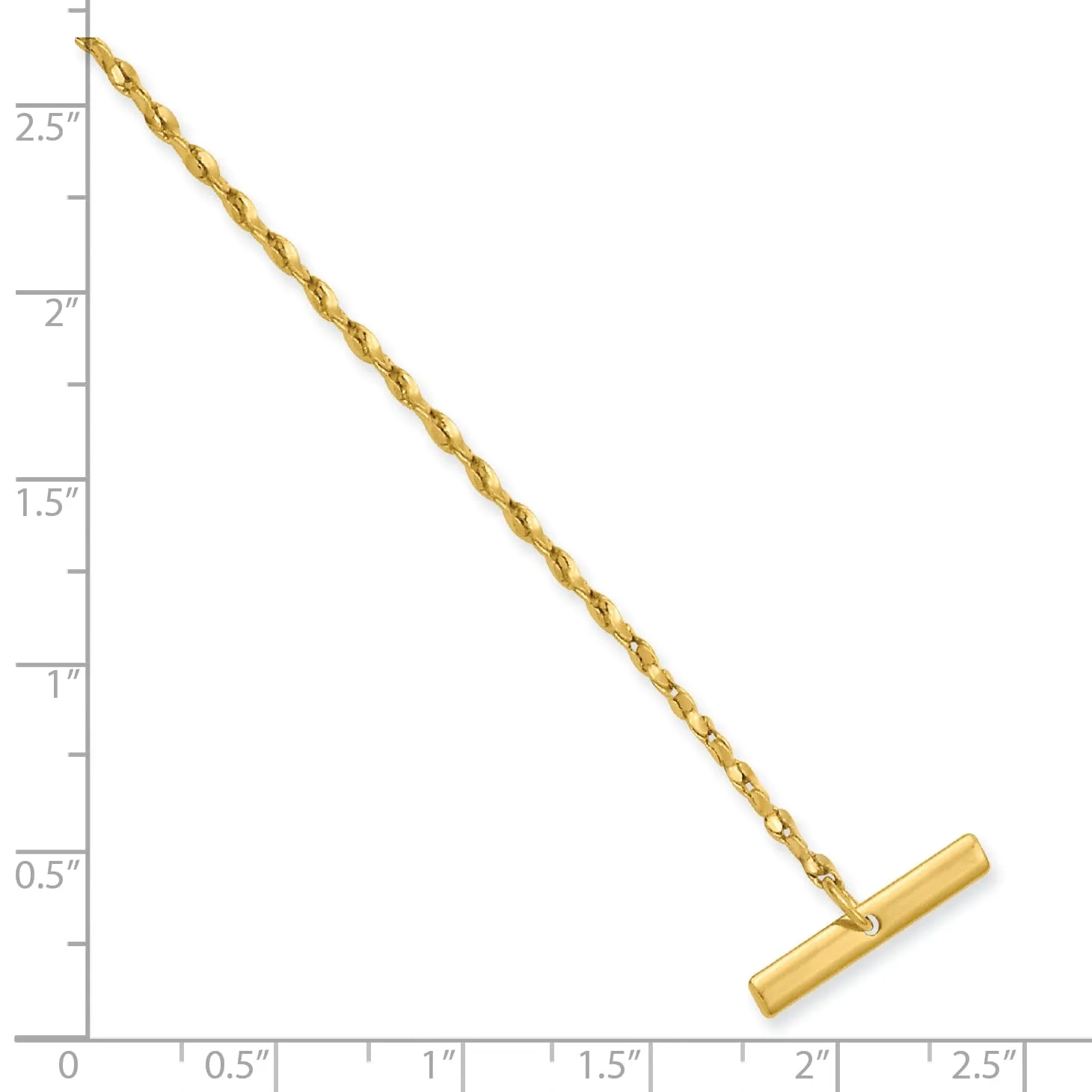 Gold Plated Nugget Tie Chain