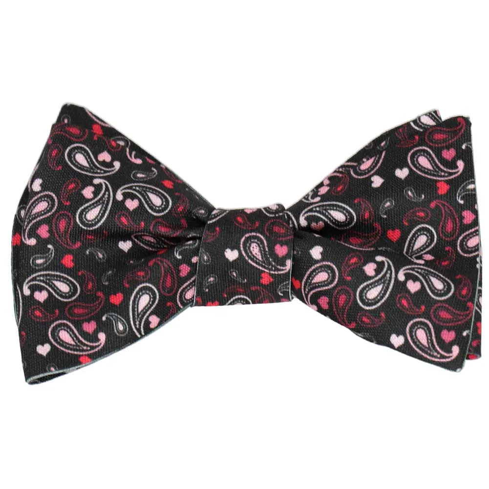 Paisley Heart Self-Tie Bow Tie