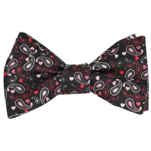 Paisley Heart Self-Tie Bow Tie