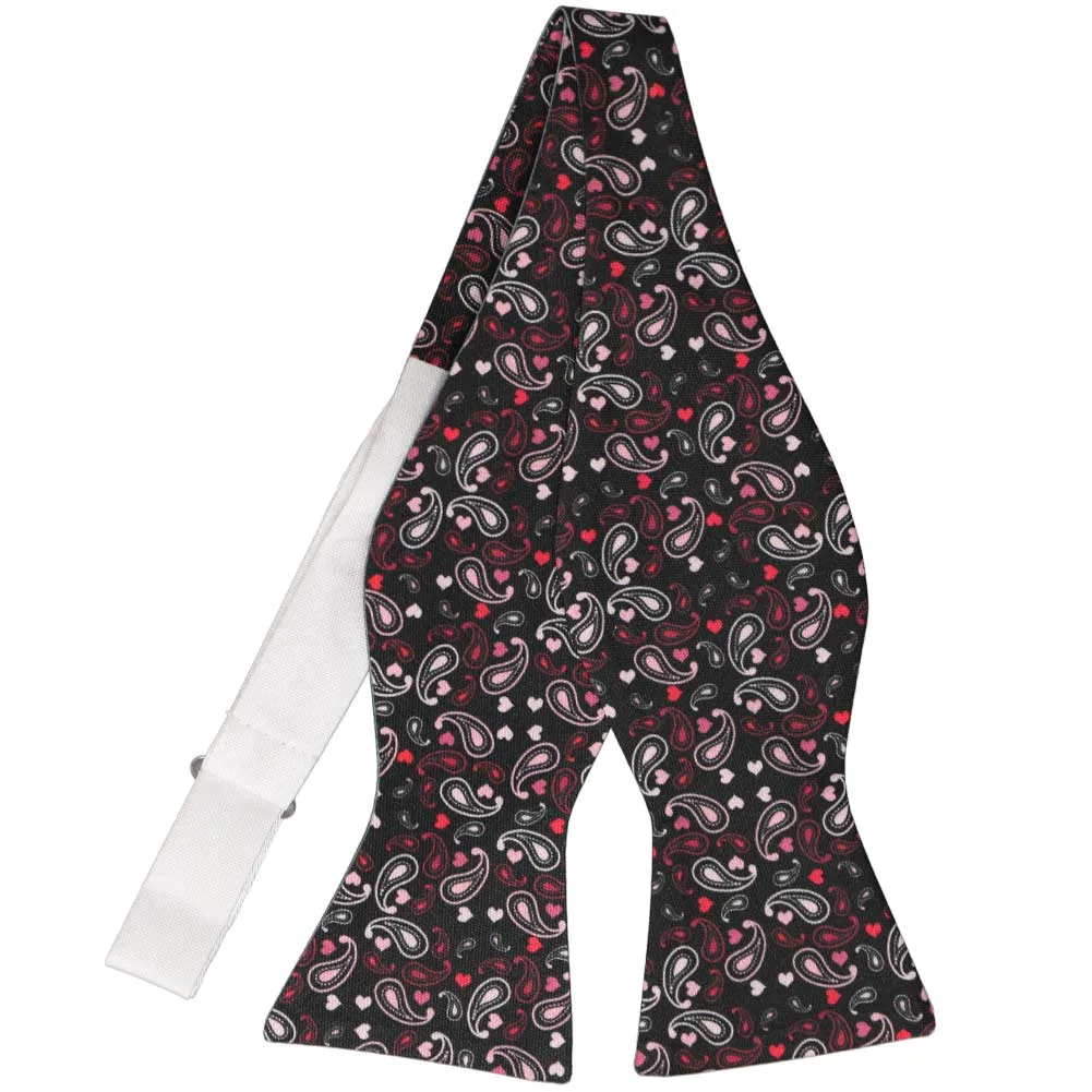 Paisley Heart Self-Tie Bow Tie