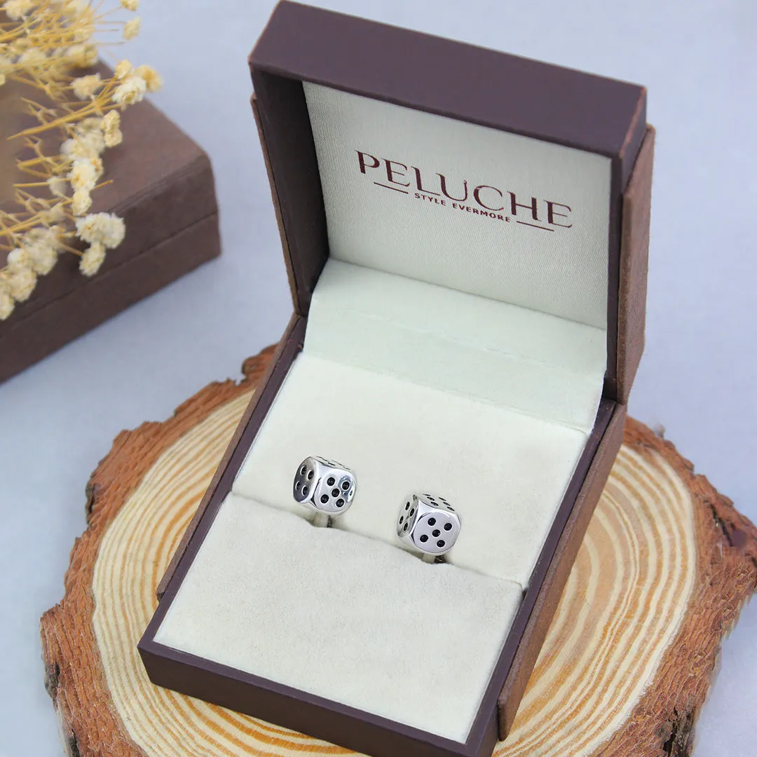Peluche Gameplan Black Cufflinks