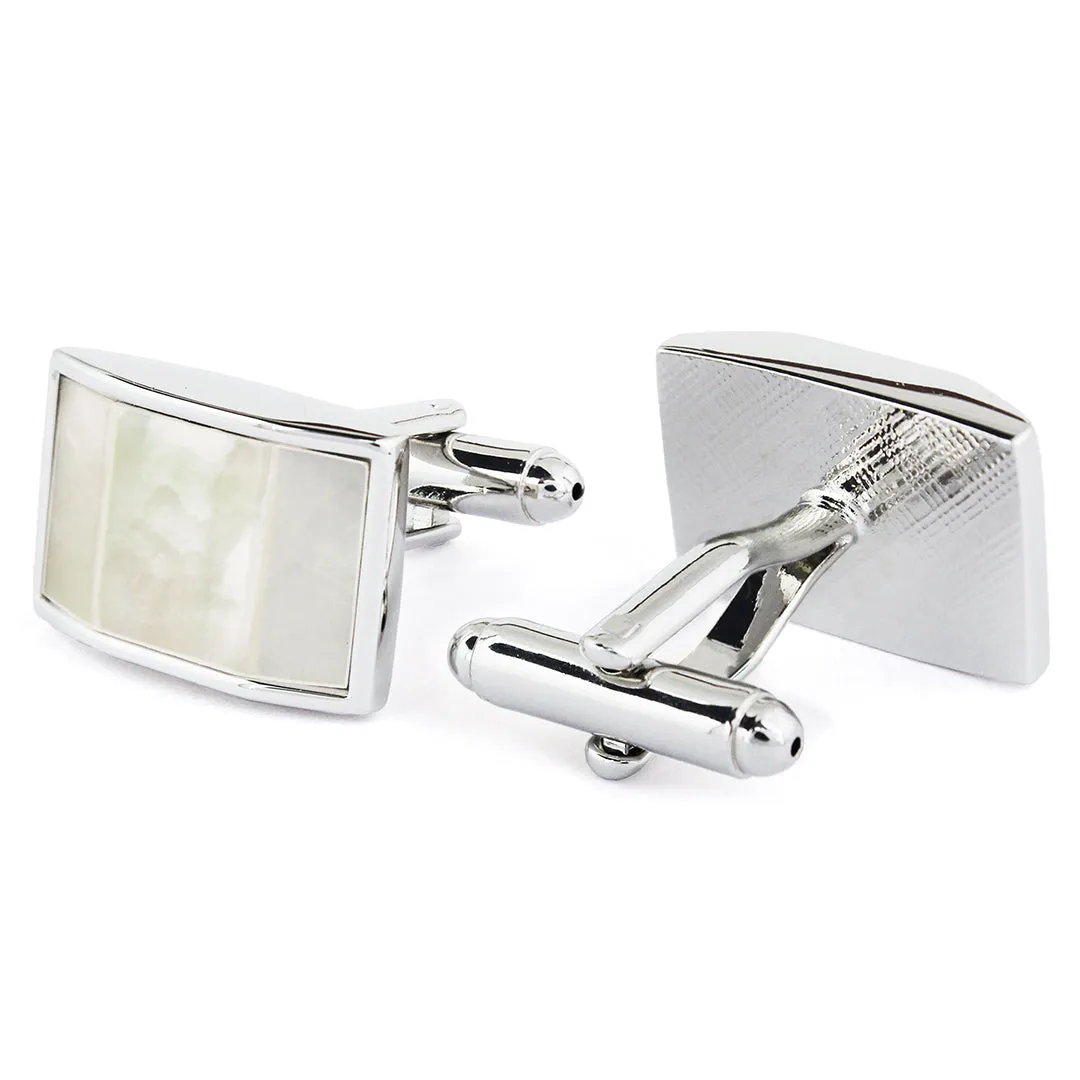 Peluche Trapezium Mother of Pearl Cufflinks