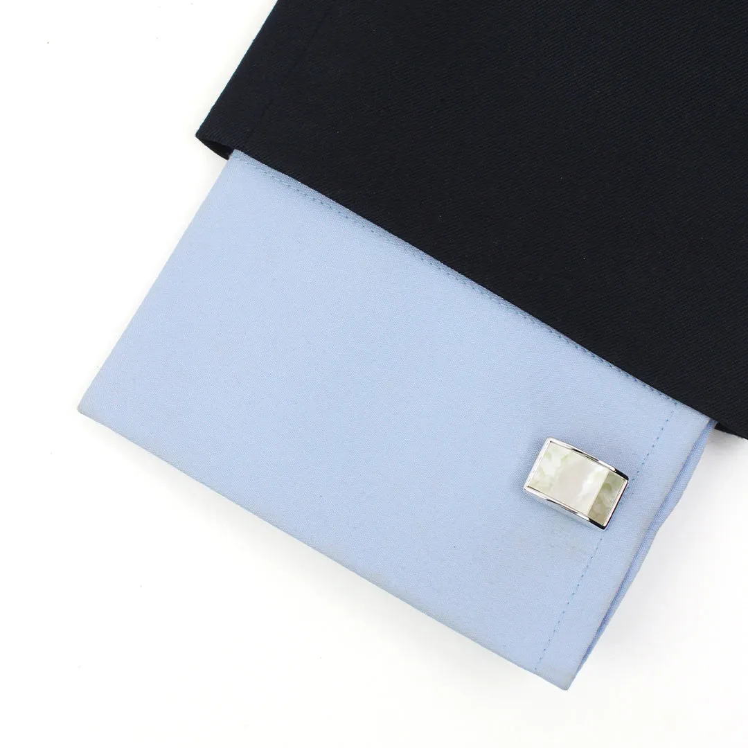 Peluche Trapezium Mother of Pearl Cufflinks
