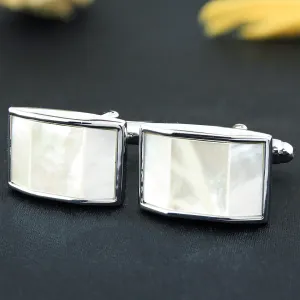 Peluche Trapezium Mother of Pearl Cufflinks