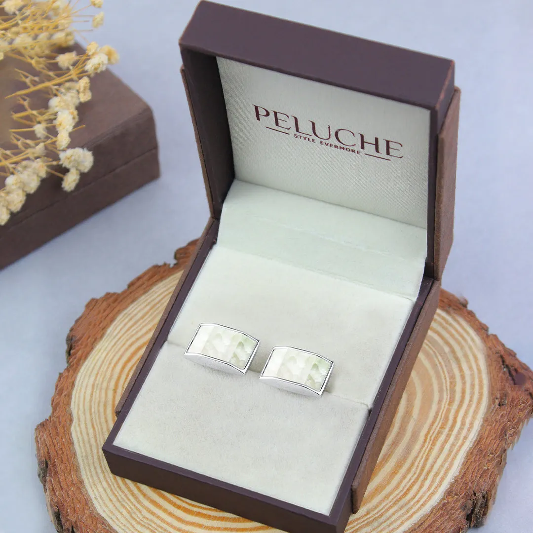 Peluche Trapezium Mother of Pearl Cufflinks