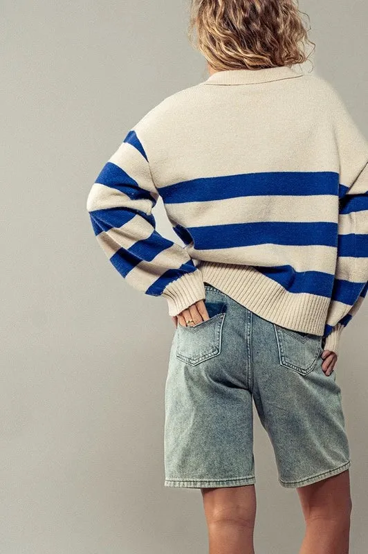 Polo Attire Pullover BLUE
