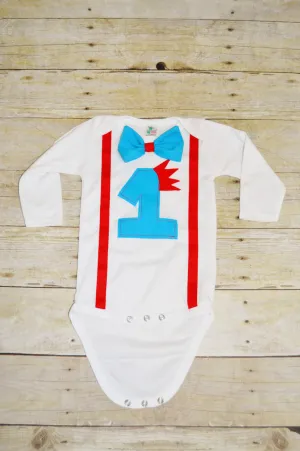 Prince birthday bodysuit, Little Prince Birthday shirt, 1st 2nd 3rd  birthday, Boys cake smash outfit, teal and red prince birthday shirt