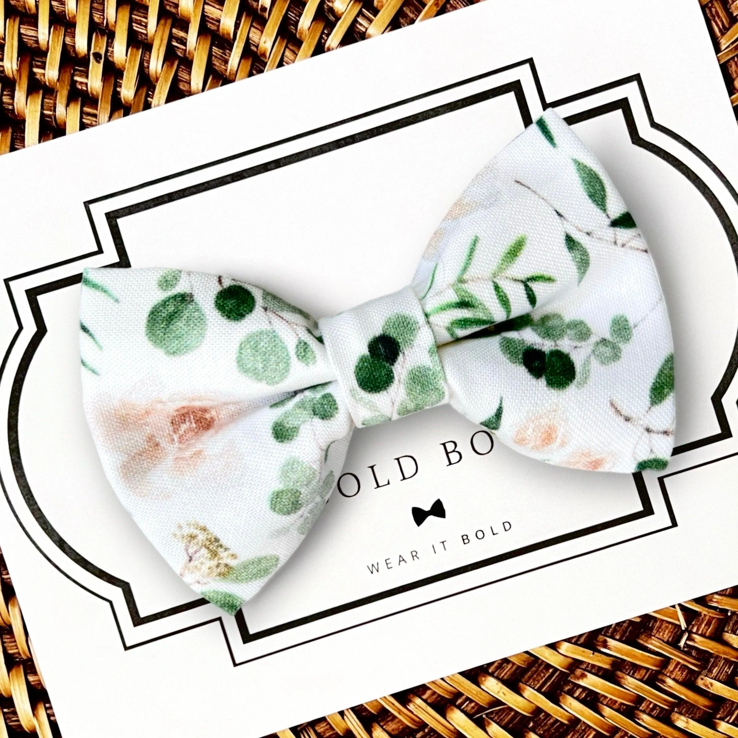 Sage Blush Dog Bow Tie or Cat Bow Tie