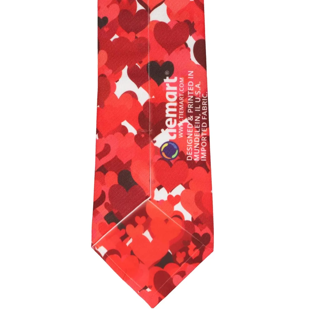 Valentine's Day Heart Extra Long Necktie