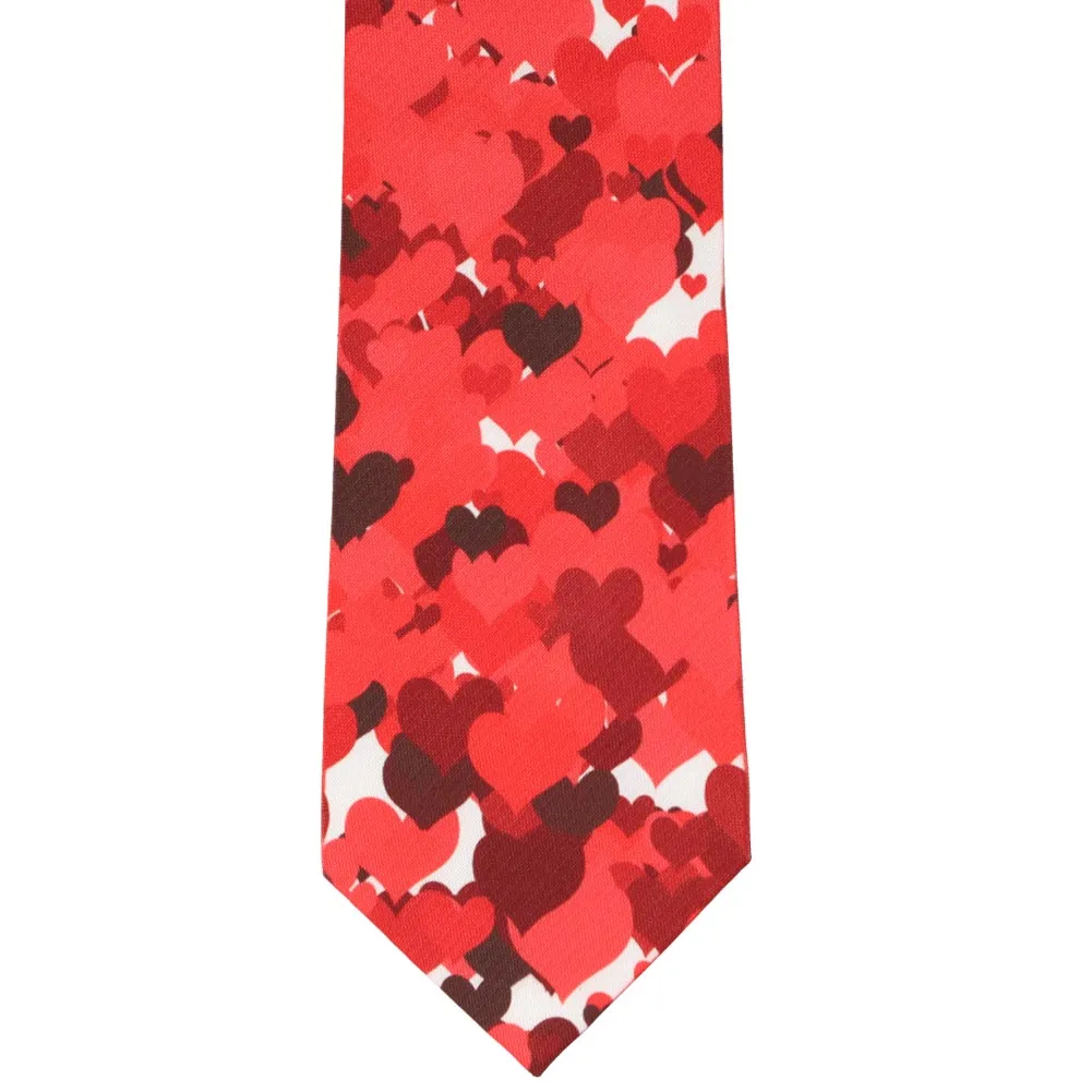 Valentine's Day Heart Extra Long Necktie